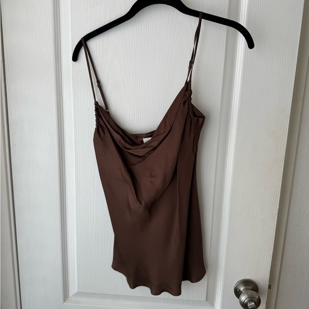 Brown Sleeveless Women's Top